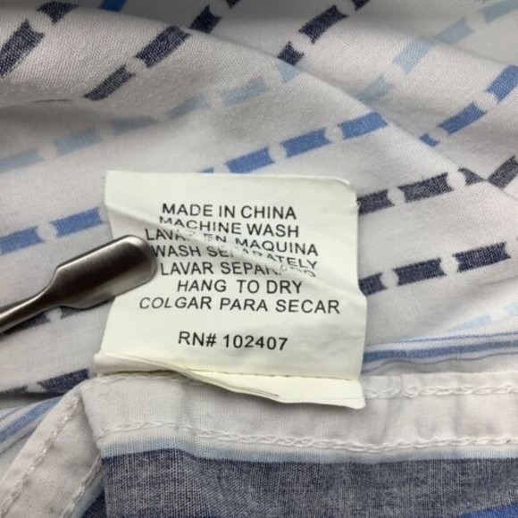 Roar Mens Long Sleeve‎ Button Up Multi Pattern Shirt Size XL - Picture 6 of 6